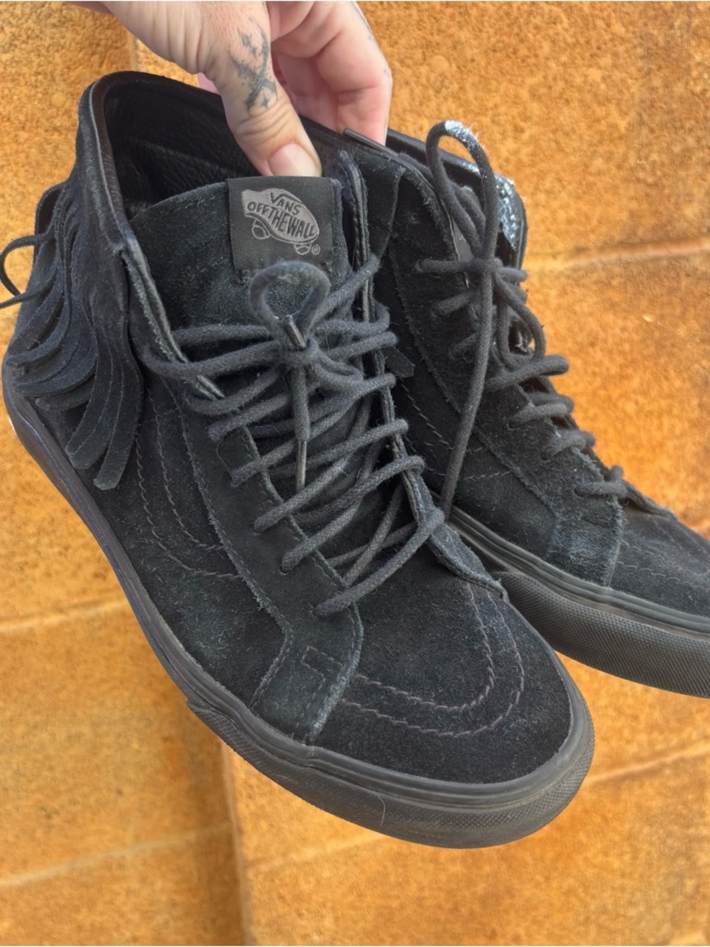 Vans Black Suede High-Top Sneakers